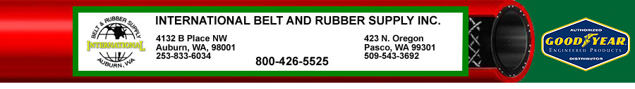 International Belt and Rubber Supply is the Pacific Northwest supplier of Industrial Hose, Conveyor Belts and Rubber Sheet 